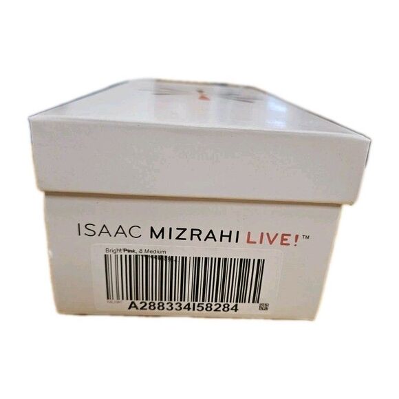 Isaac Mizrahi Live Lacey Women's Pink Lace Loafers Shoes Size 8 M Slip On - Picture 8 of 9